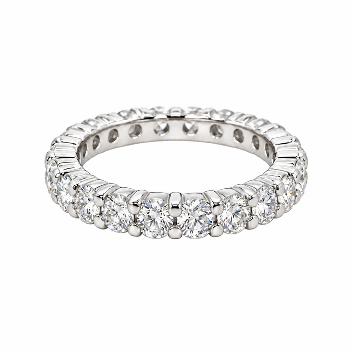 Round Diamond Eternity Band Platinum 2CTW