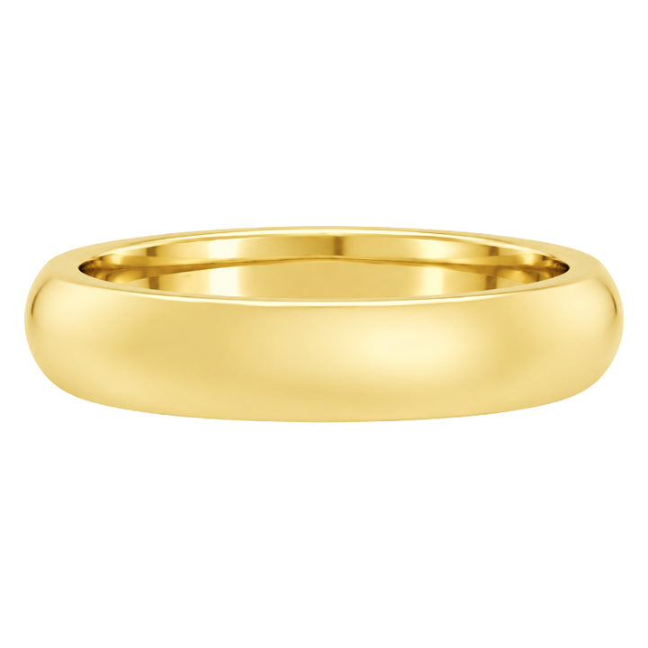 Comfort-Fit Matte Wedding Band 22k Yellow Gold 4MM