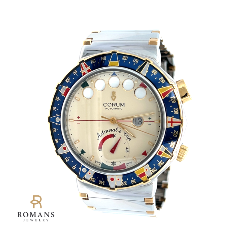 Corum Admirals Cup Regatta Timer Watch Stainless Steel & 18K Yellow Gold