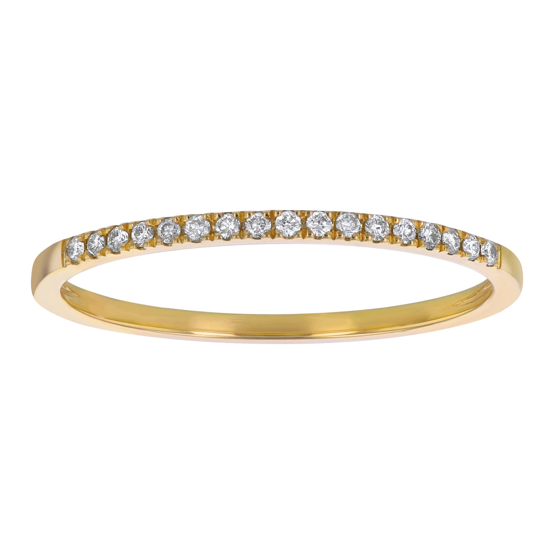 Diamond Wedding Band 14K Yellow Gold .09CTW