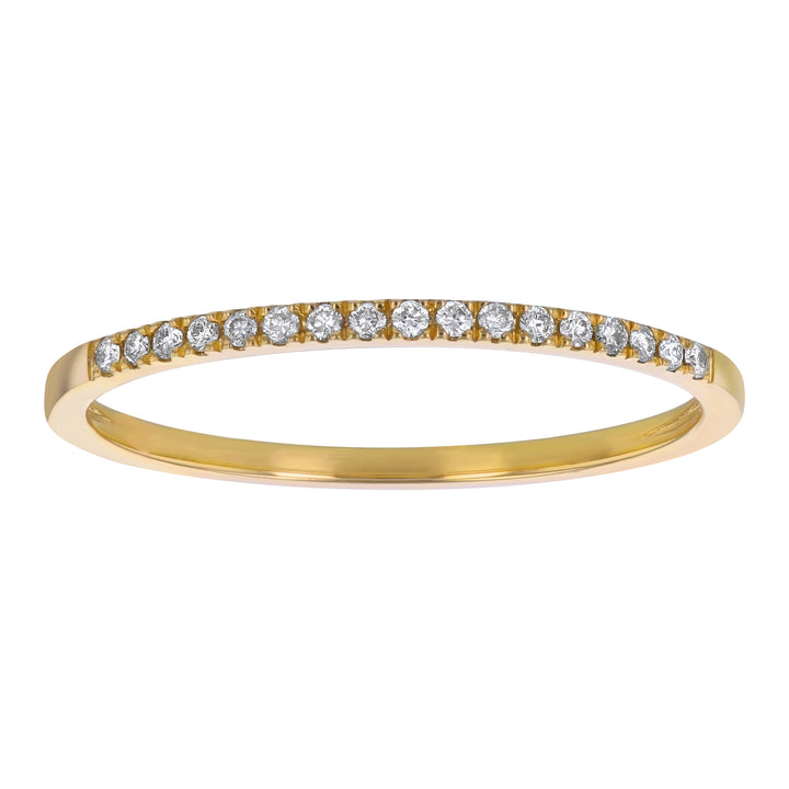 Diamond Wedding Band 14K Yellow Gold .09CTW