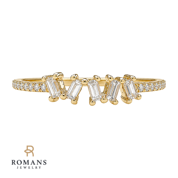 Diamond Baguette Band 14K Yellow Gold .15CTW