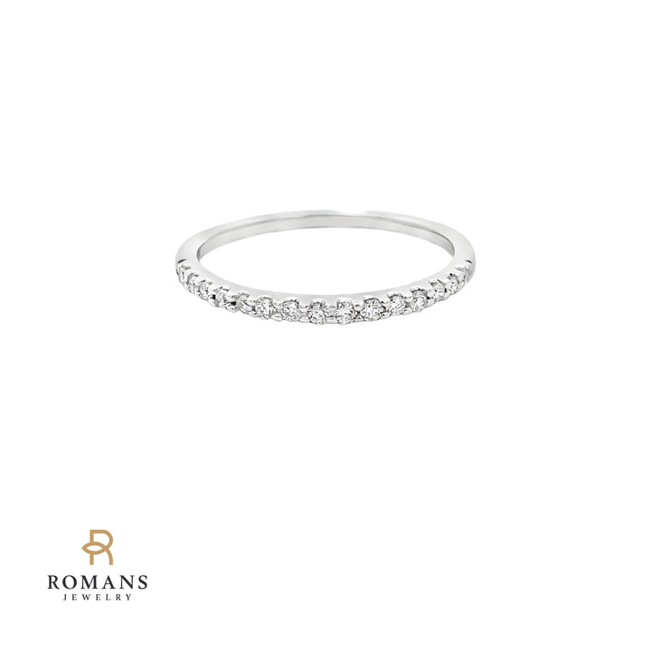 Diamond Band 14K White Gold .15 CTW