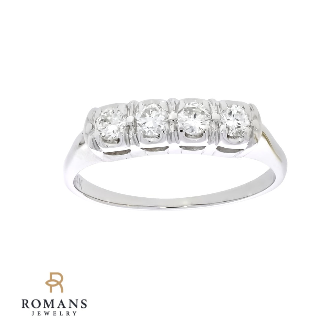 Diamond Band 14K White Gold .44 CTW
