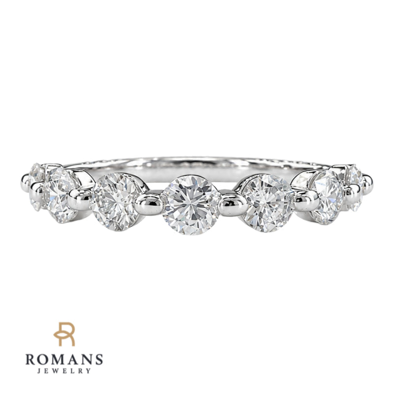 Diamond Band Shared Prong .74CTW