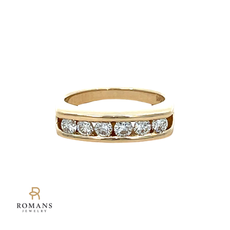 Diamond Channel Band 14K Yellow Gold .42CTW