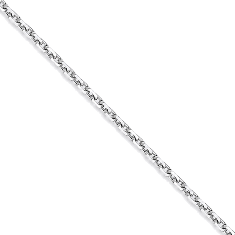 Solid Diamond Cut Cable Chain 1MM Minimal Classic Design
