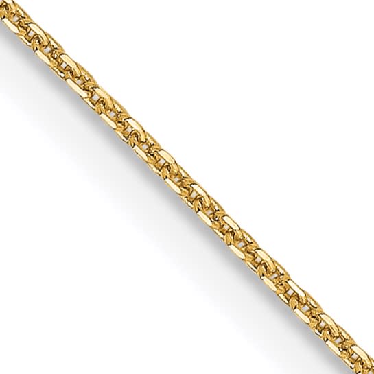 Solid Link Diamond Cut Cable Chain 1.1MM 20” Classic Look