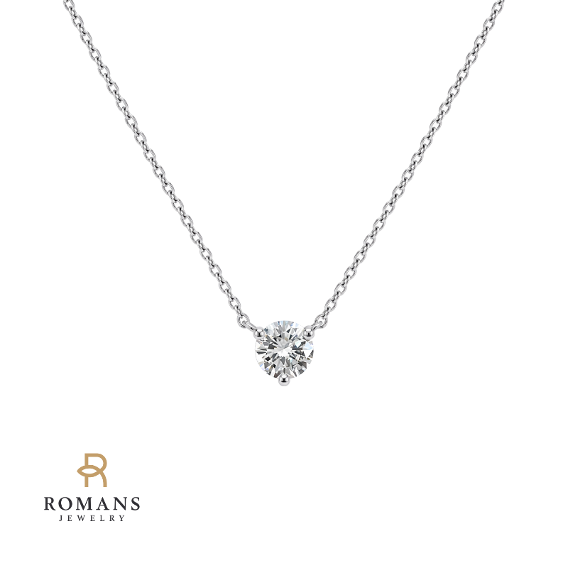 Diamond Floating Necklace 0.25CT 14K White Gold