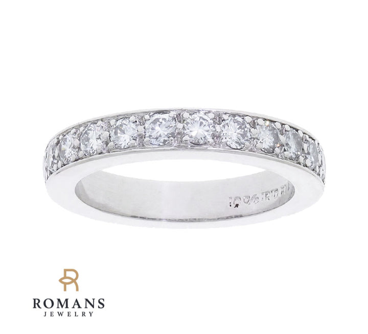 Diamond Floral Band Platinum .50 CTW