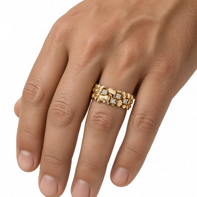 Diamond Nugget Band