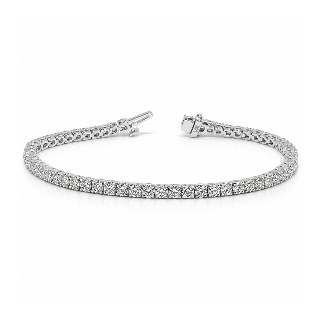 Diamond Tennis Bracelet 14K White Gold 5CTW