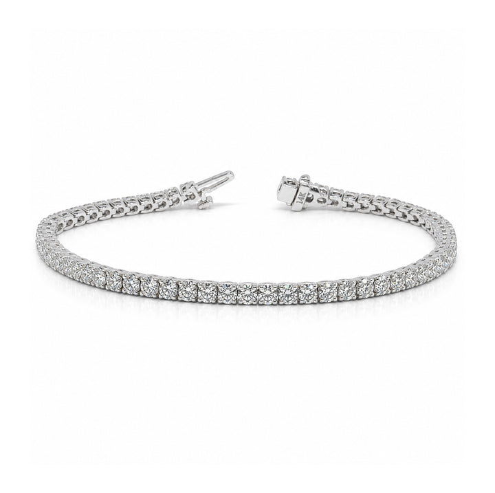 Diamond Tennis Bracelet 14K White Gold 5CTW