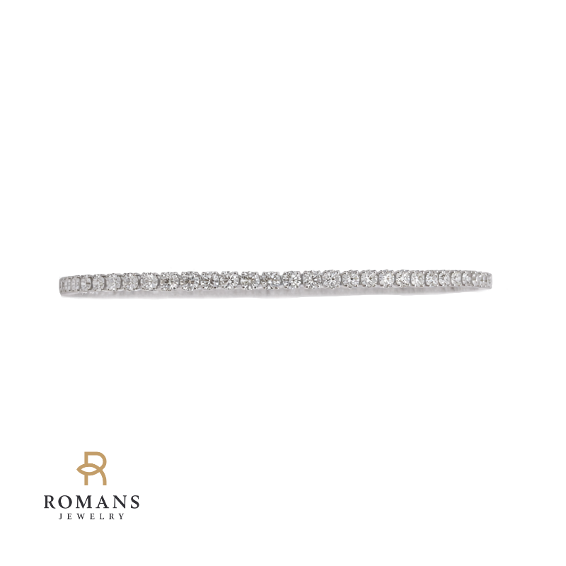 Diamond Tennis Bracelet 14K White Gold 4CTW