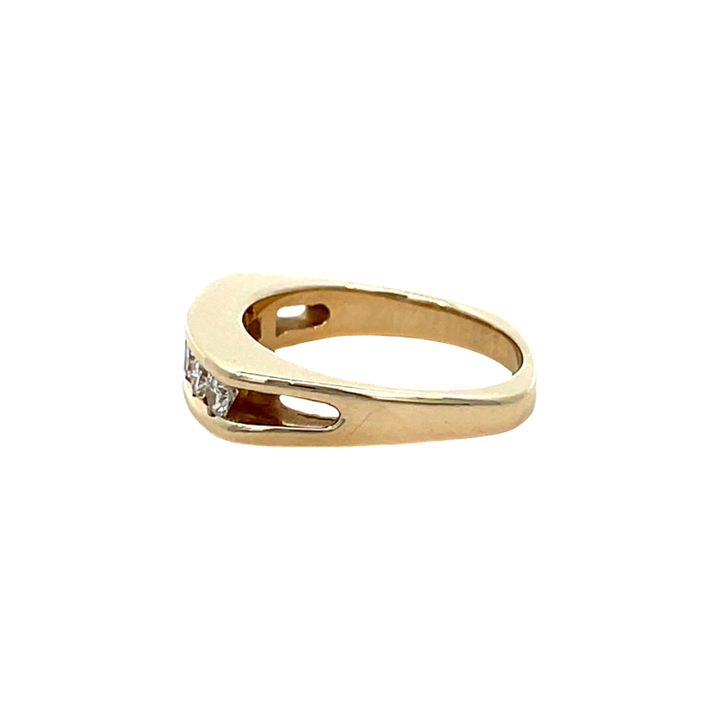 Diamond Channel Band 14K Yellow Gold .42CTW