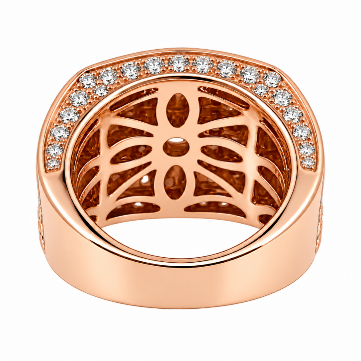 Diamond Tapered Cluster Band 14K Rose Gold 1.42CTW