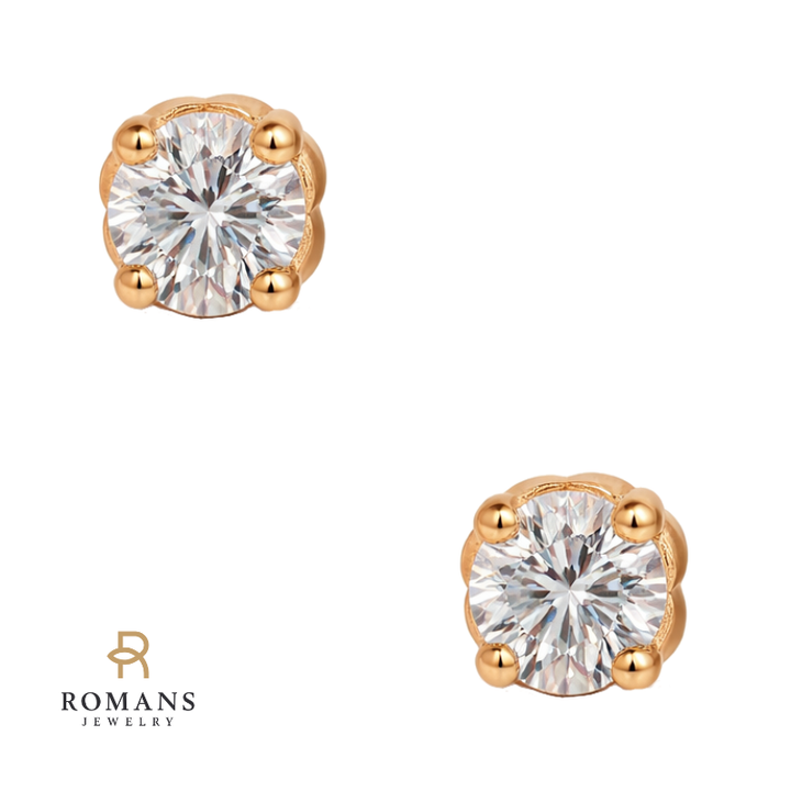 Everyday Diamond Studs 14K Yellow Gold .52CTW