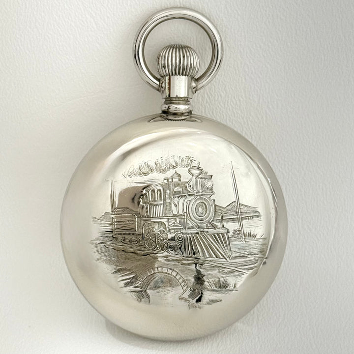 Hamilton 940 Railroad Pocket Watch Silverode 18 Size C.1916