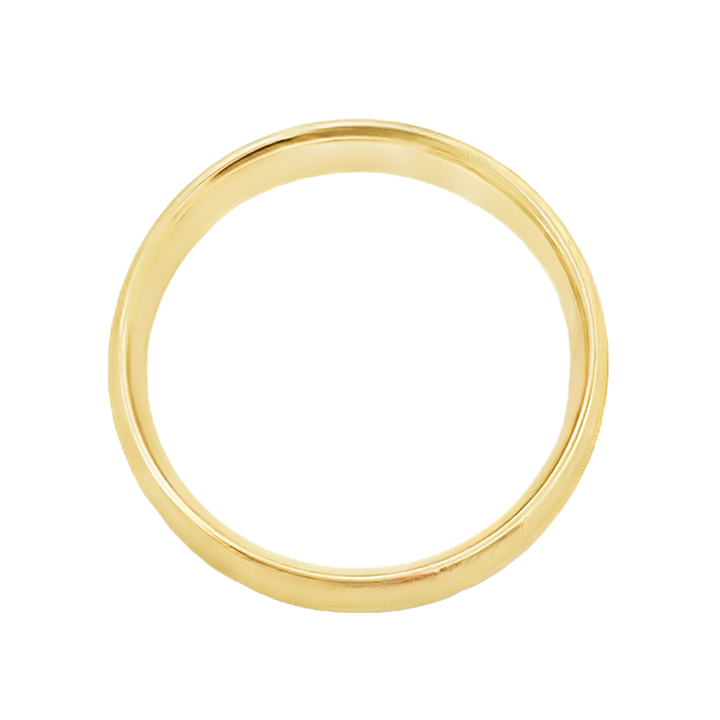 Hammered Men's Band 5.7MM 14K Yellow Gold