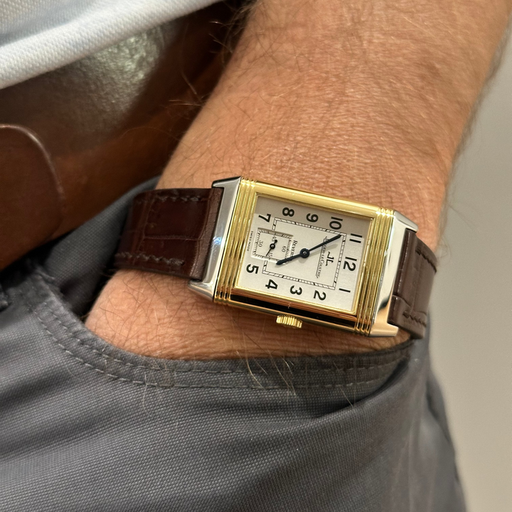 Jaeger-LeCoultre Reverso Grande Taille 18K Yellow Gold &amp; Steel Manual Wind Watch Ref. 270.5.62