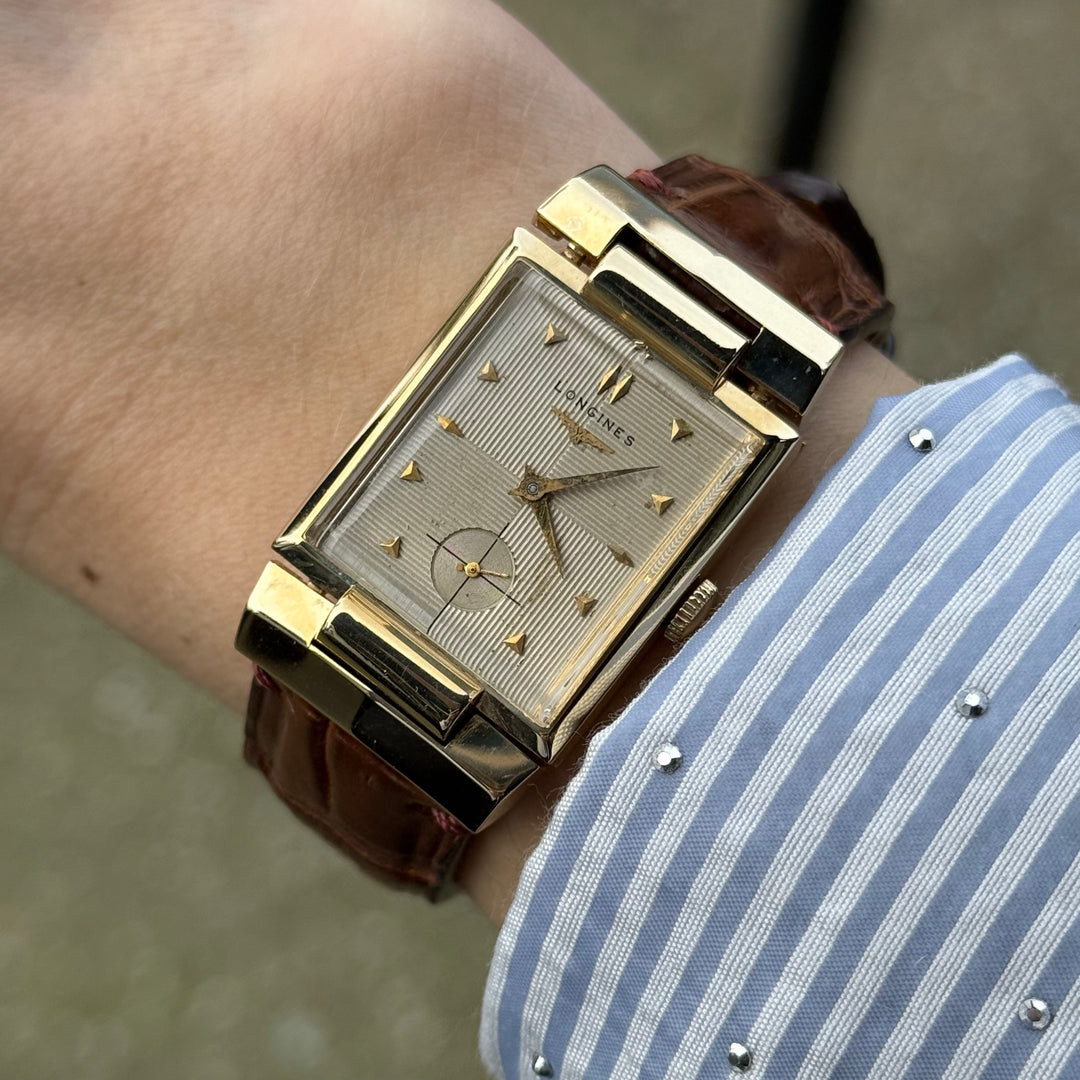 Longines Watch 14K Yellow Gold Vintage 1940's