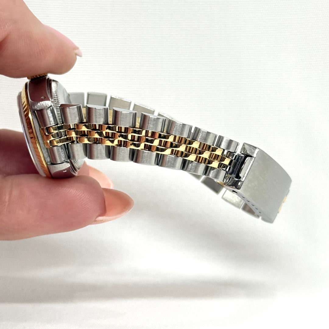 Rolex Datejust 26mm 16173 Blue Vignette Diamond Dial Two Tone Y-1989