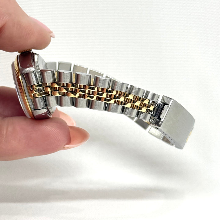 Rolex Datejust 26mm 16173 Blue Vignette Diamond Dial Two Tone Y-1989