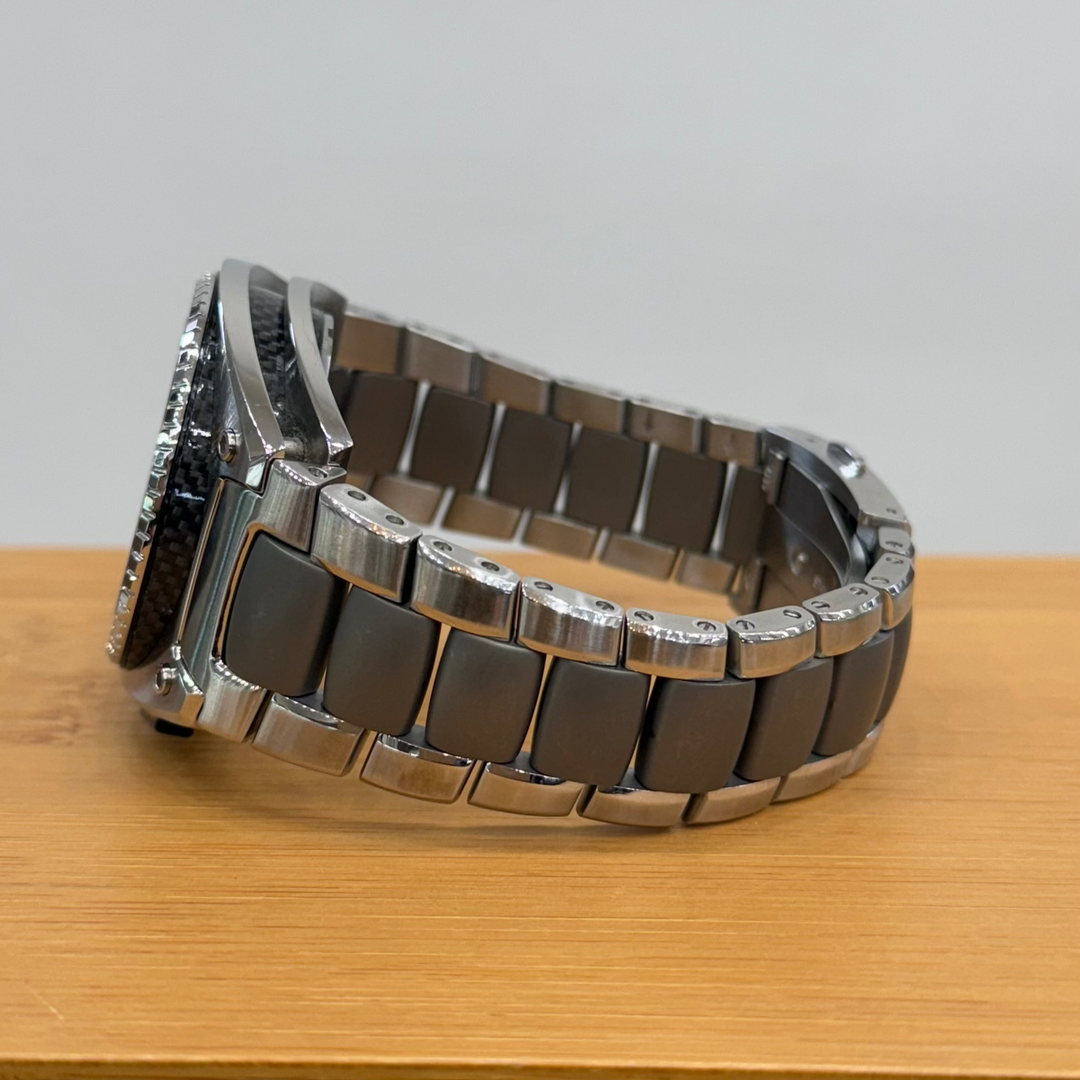 ESQ Movado Fusion Retrograde Watch Mens Steel Ceramic
