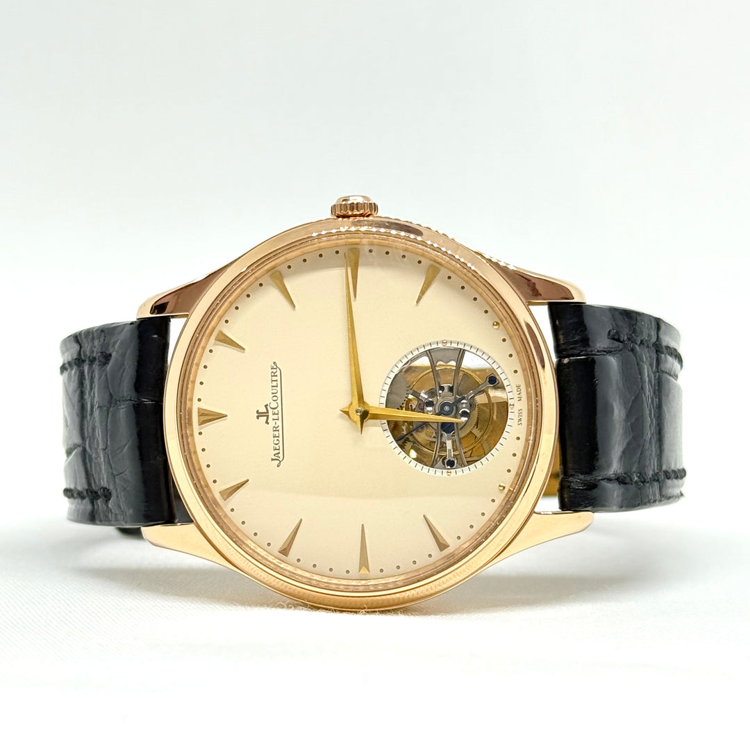 Jaeger LeCoultre Master Ultra Thin Tourbillon Ref JLQ1322410 18K Rose Gold
