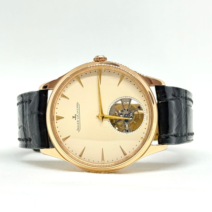 Jaeger LeCoultre Master Ultra Thin Tourbillon Ref JLQ1322410 18K Rose Gold