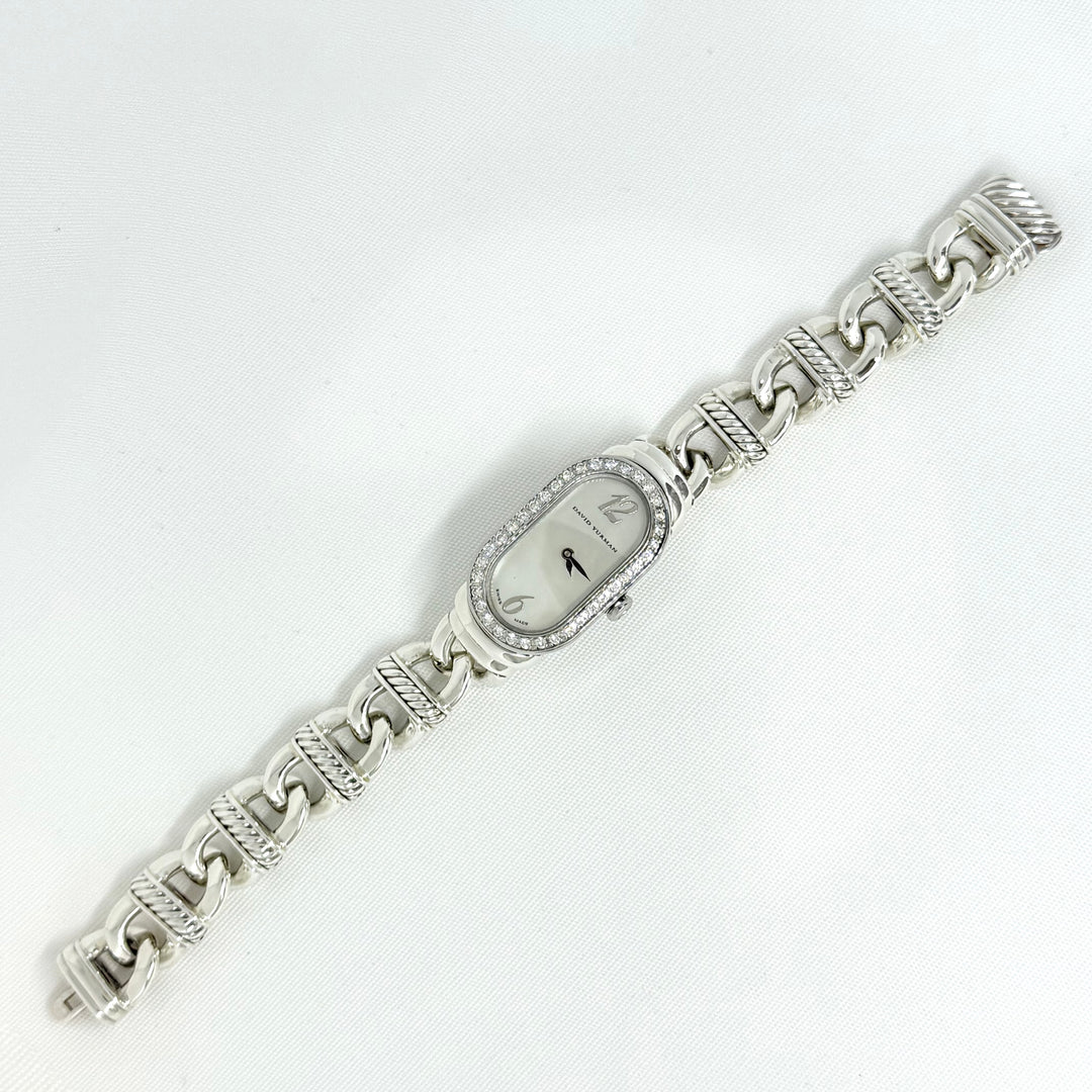 David Yurman Diamond Bezel Mother-of-Pearl Watch Ref. T408-MSS