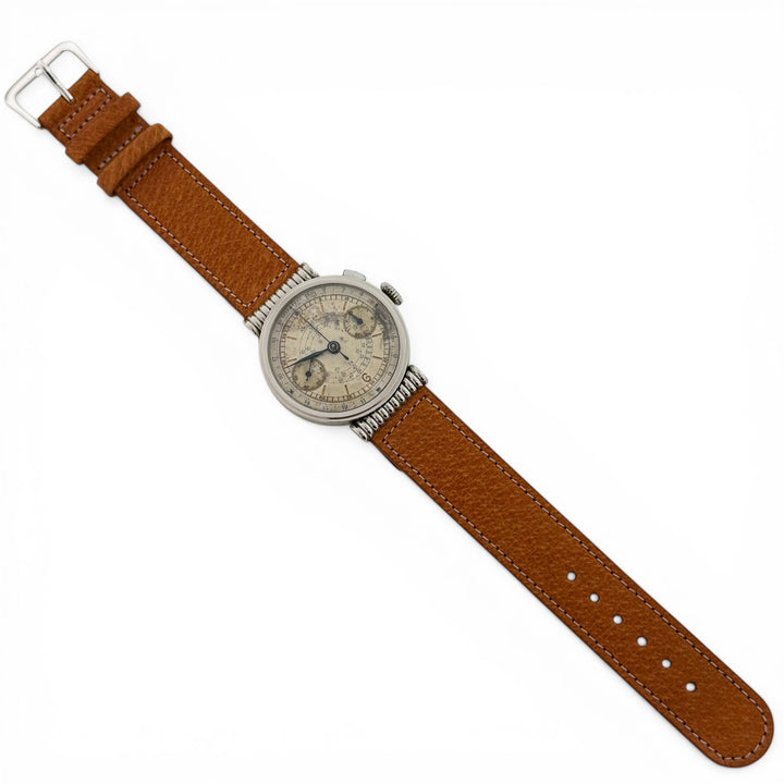 Angelus Chronograph 167351 35mm Military Hooded Lugs 17J