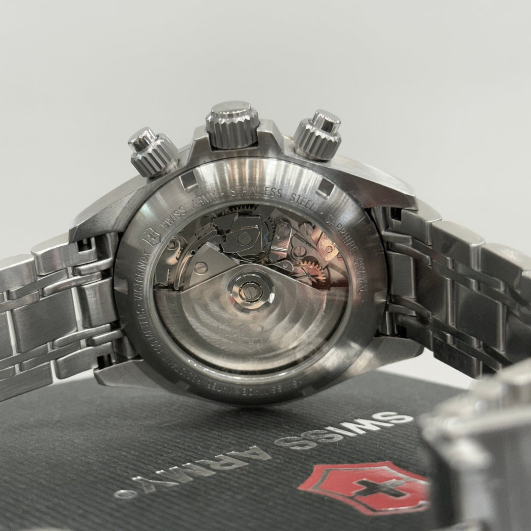 Victorinox Swiss Army Watch Rare Chronograph Automatic Ref. 24159 Stainless Steel 25 Jewel Men’s