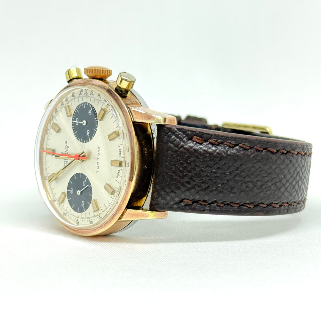 Breitling Top Time Chronograph 2000-33 36mm Gold Plated Vintage