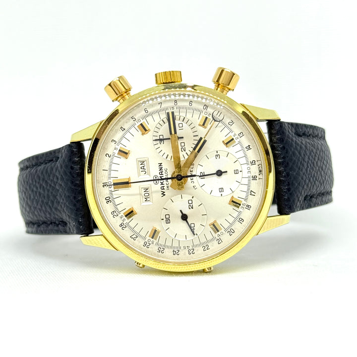 Wakmann Triple Date Chronograph Ref. 71.1311.21 Gold Filled 37mm Y-1960s