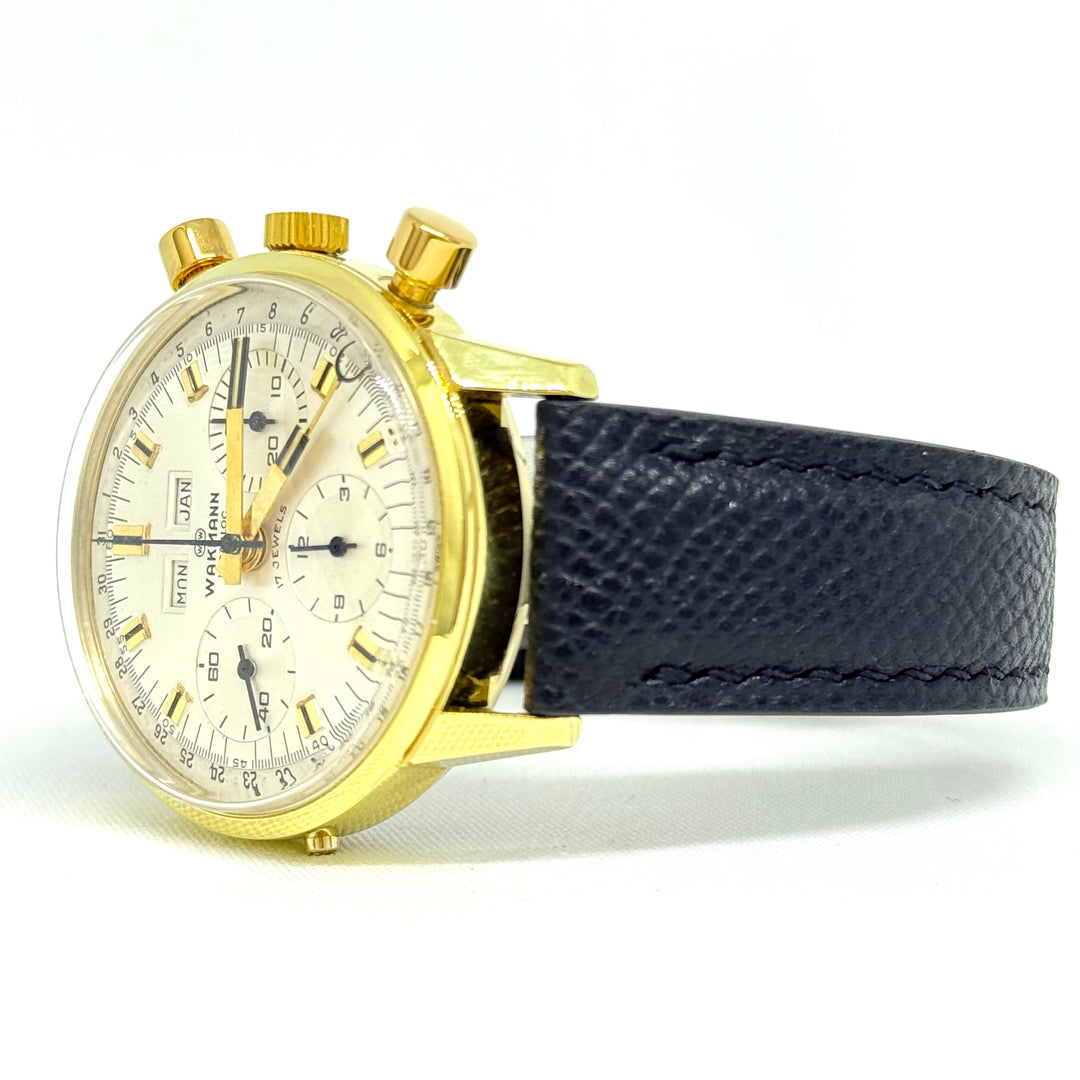 Wakmann Triple Date Chronograph Ref. 71.1311.21 Gold Filled 37mm Y-1960s