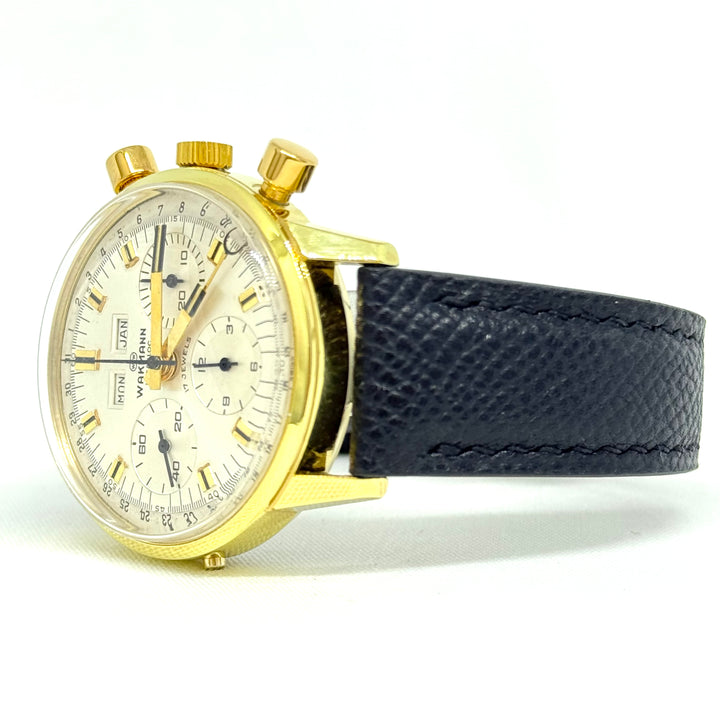 Wakmann Triple Date Chronograph Ref. 71.1311.21 Gold Filled 37mm Y-1960s