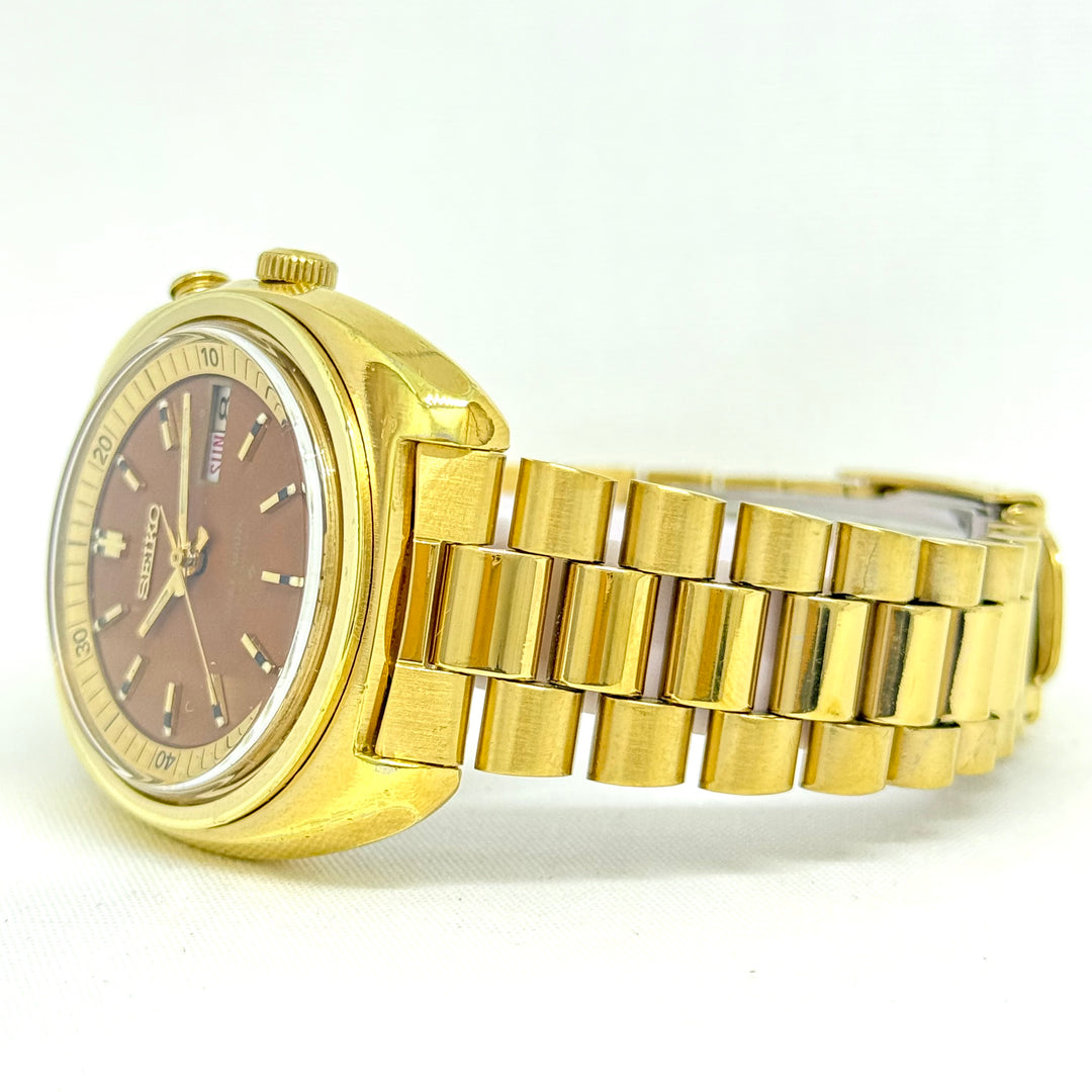 Seiko Bell-Matic 4006-6039 Root Beer Dial 39mm Automatic Alarm