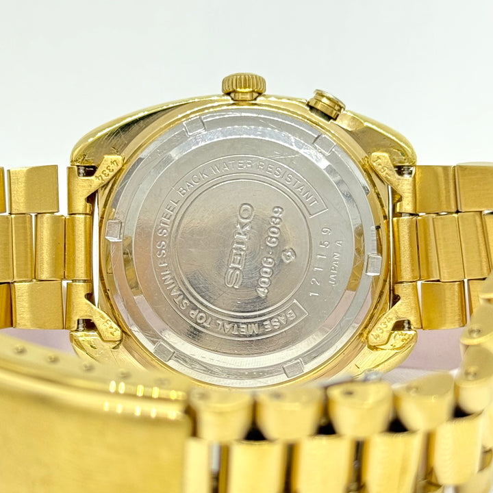 Seiko Bell-Matic 4006-6039 Root Beer Dial 39mm Automatic Alarm