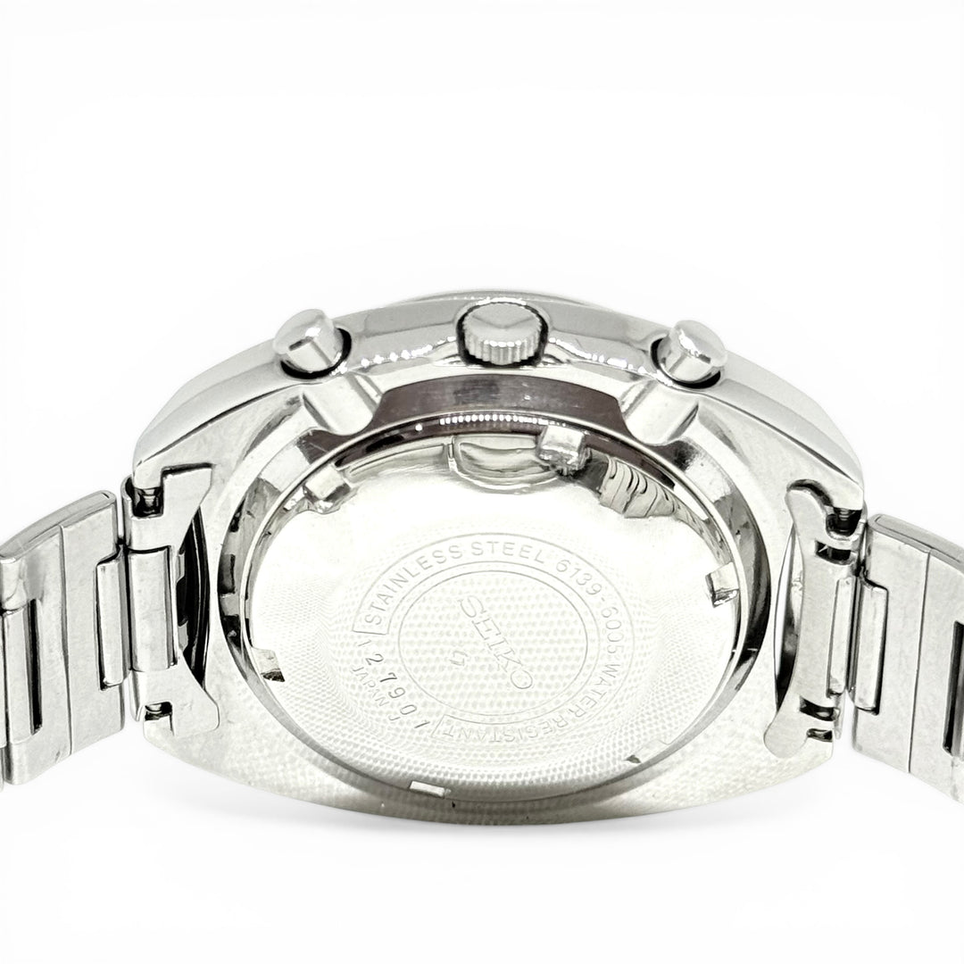 Seiko Automatic Chronograph 6139-6005 41mm Pepsi Bezel Stainless Steel