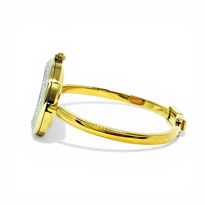 Gucci Ladies Bangle Watch Gold Plated Quartz 11/12.2