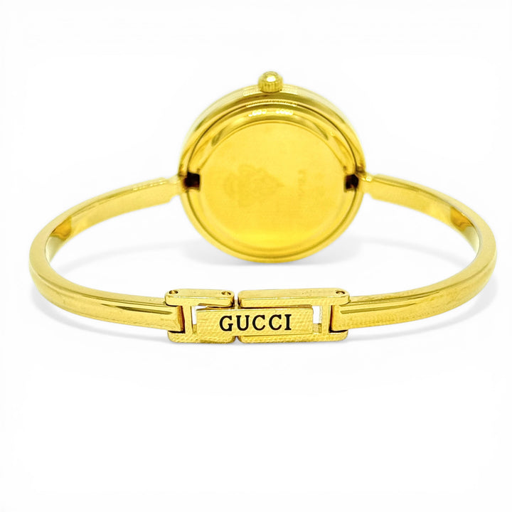 Gucci Ladies Bangle Watch Gold Plated Quartz 11/12.2
