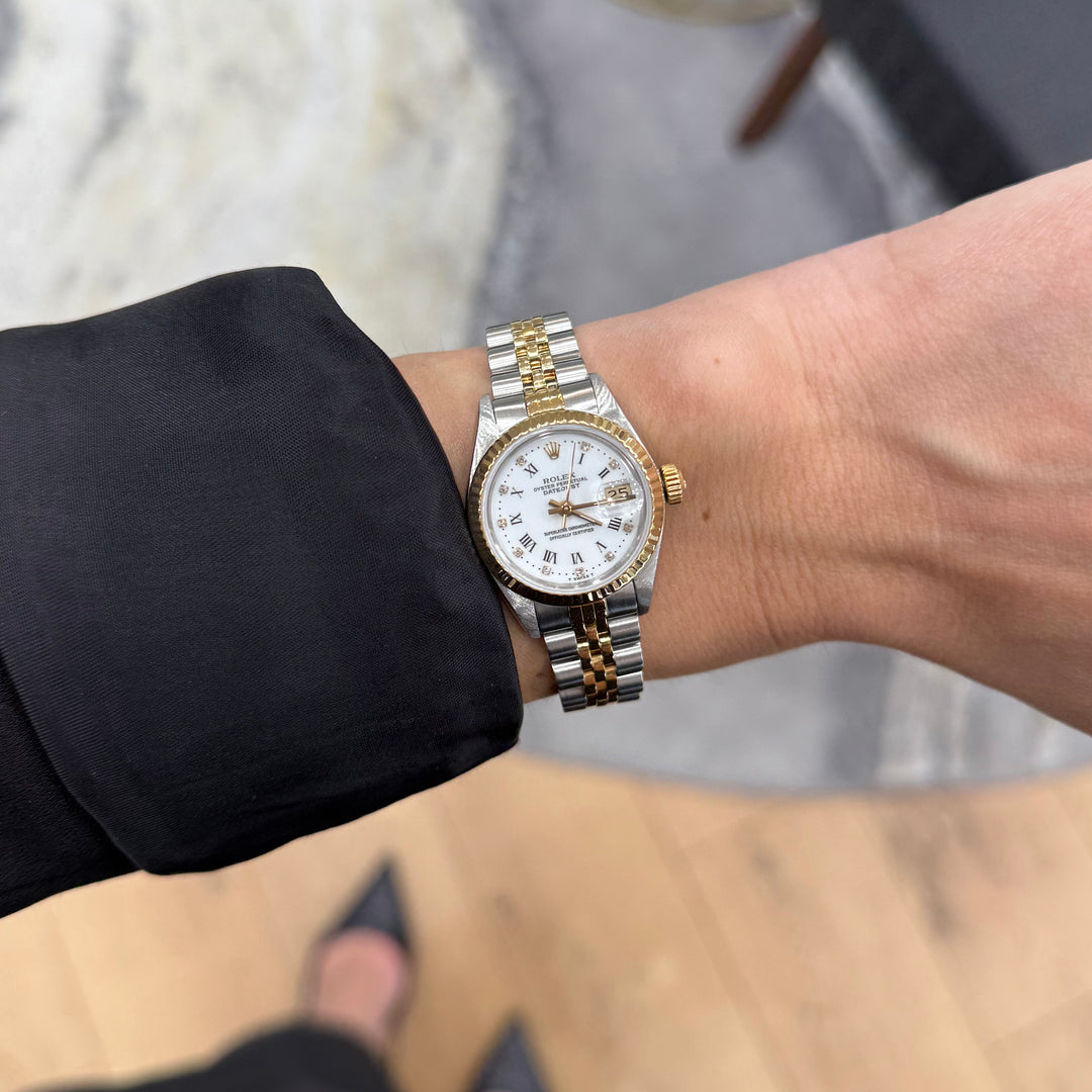 Rolex Oyster Perpetual Datejust Watch 18K Yellow & Stainless Steel 26MM