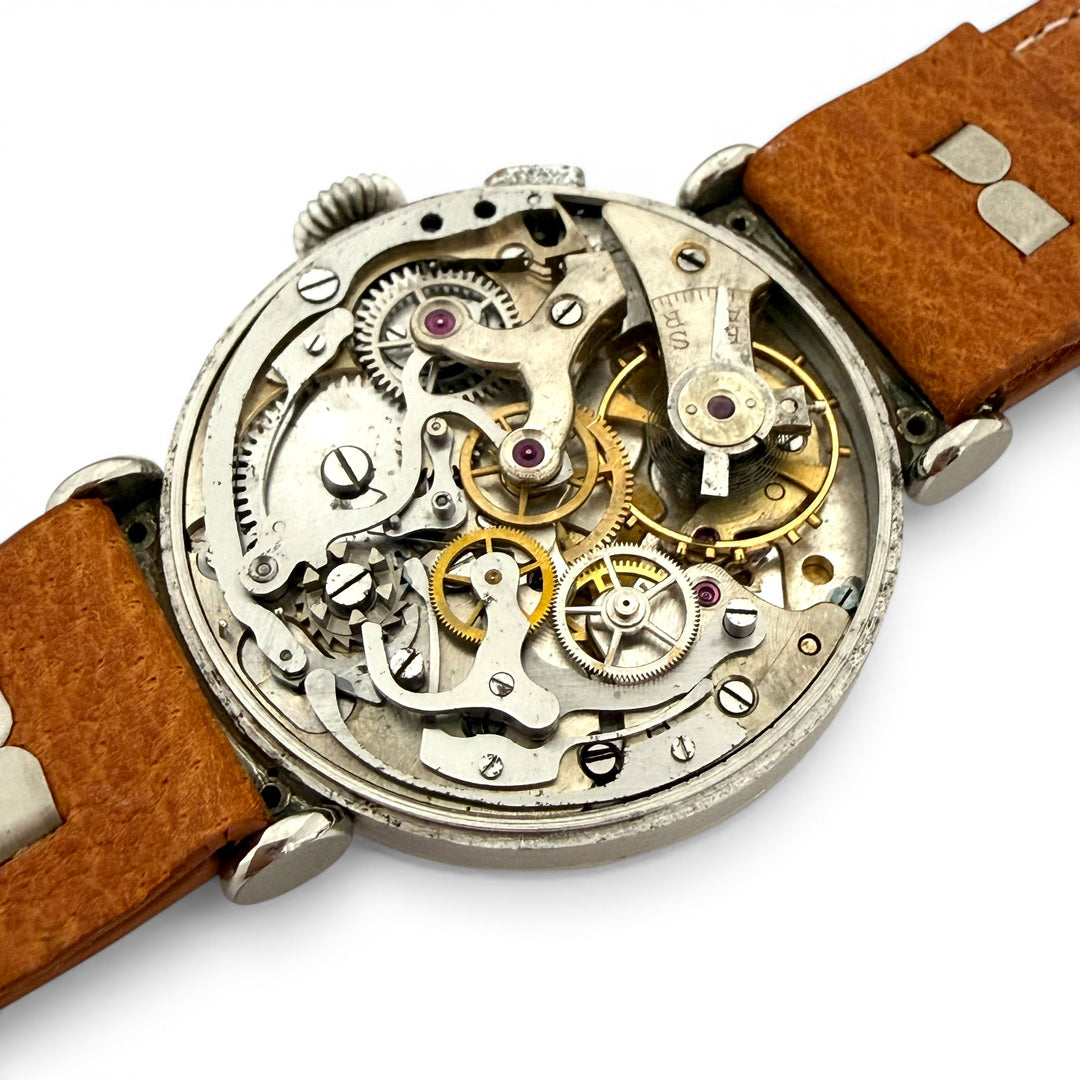 Angelus Chronograph 167351 35mm Military Hooded Lugs 17J