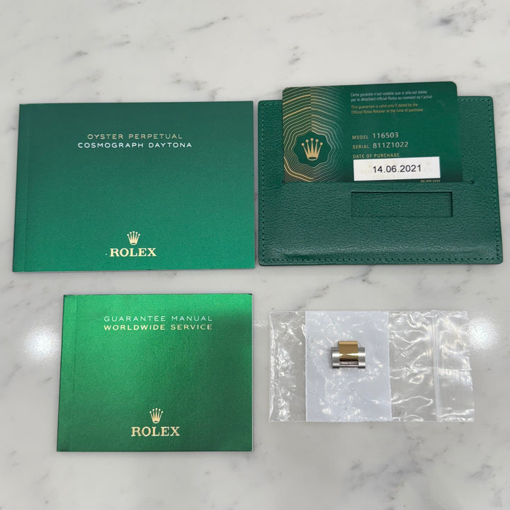 Rolex Cosmograph Daytona 116503 Black Dial 18k Steel