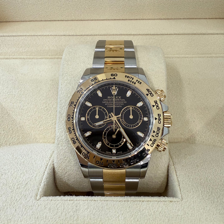 Rolex Cosmograph Daytona 116503 Black Dial 18k Steel