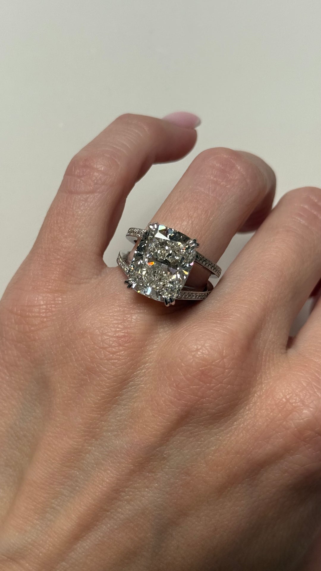 Cushion Lab Grown Diamond Vintage Filigree Engagement Ring 10.74CTW Platinum