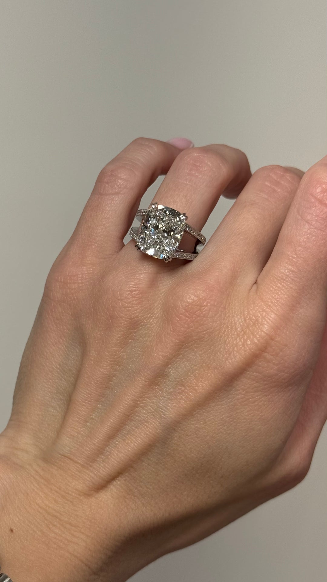 Cushion Lab Grown Diamond Vintage Filigree Engagement Ring 10.74CTW Platinum