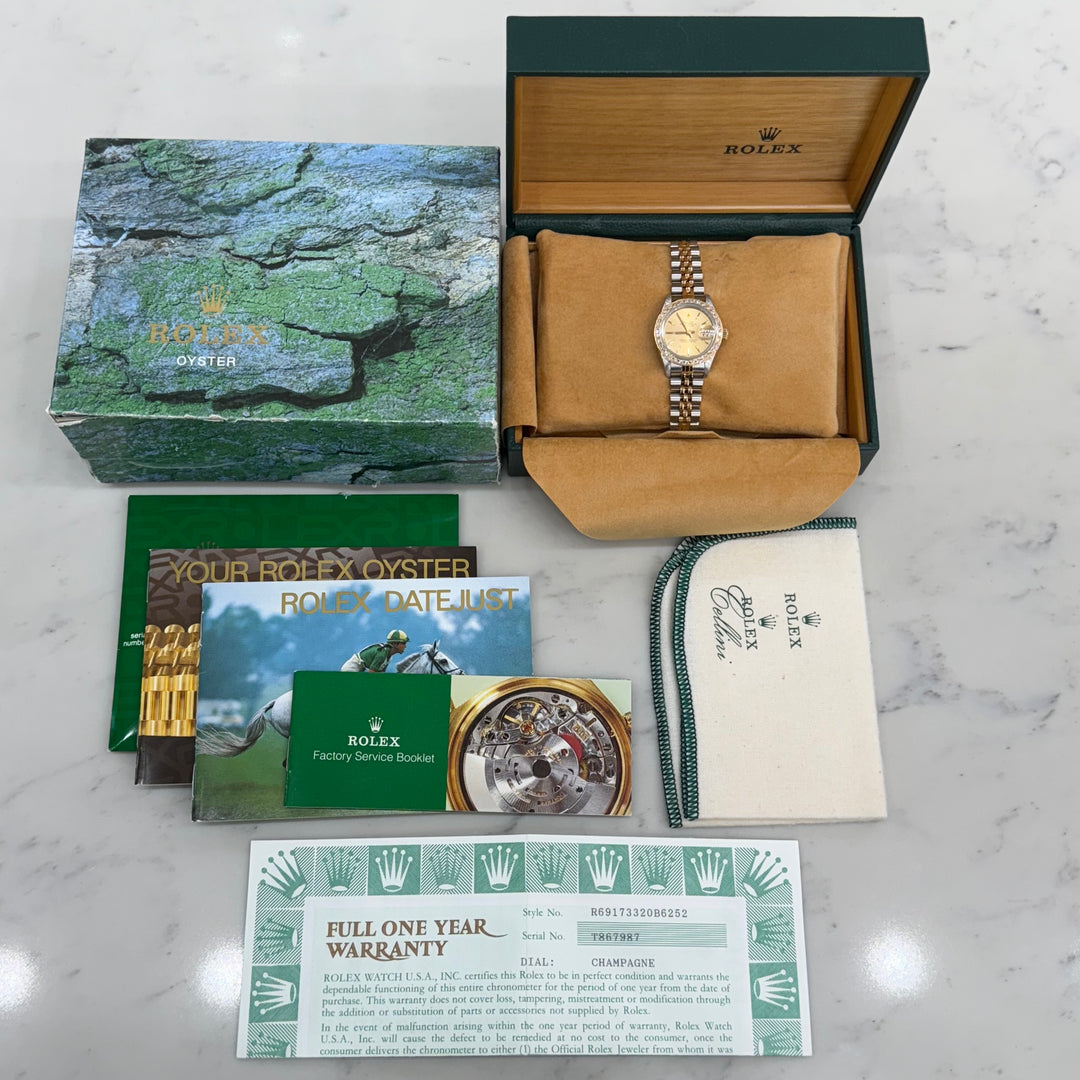 Rolex Datejust Diamond Bezel Ladies Two Tone Watch