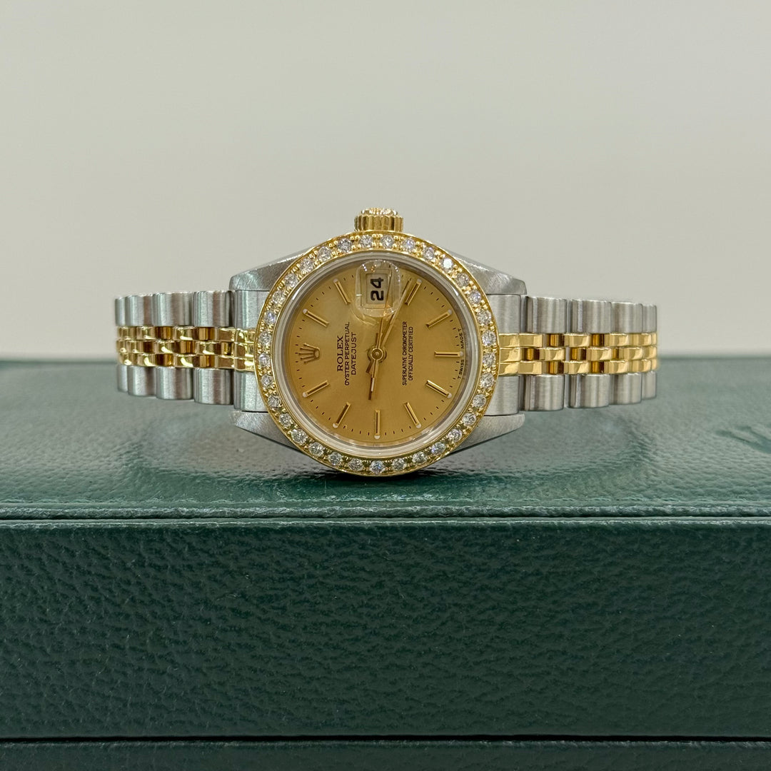 Rolex Datejust Diamond Bezel Ladies Two Tone Watch